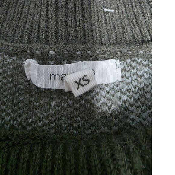 Maurice's Sweater XS Green White Flowers Grandma Core Cozy Cottage Soft Fall - Picture 3 of 8